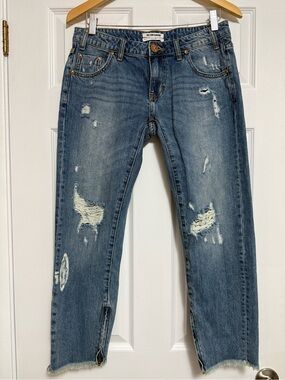 ONE TEASPOON Freebirds 90’s /Y2K Style Low Rise 7/8 Length Distressed Jeans
